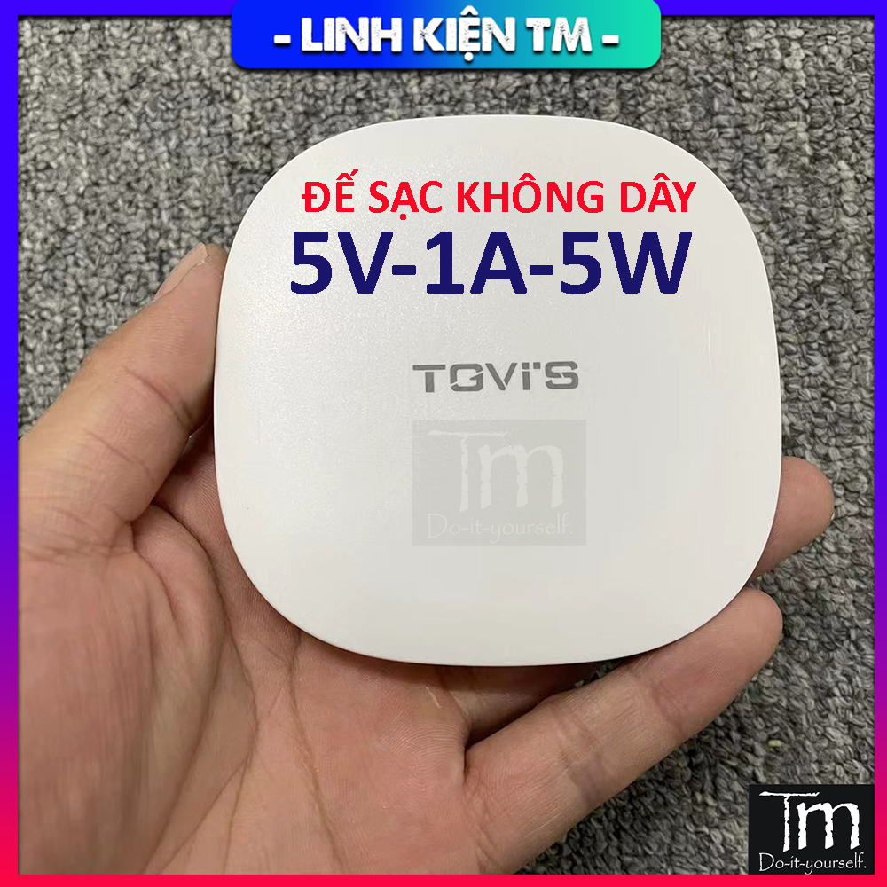 Đế sạc không dây qi 5w trắng