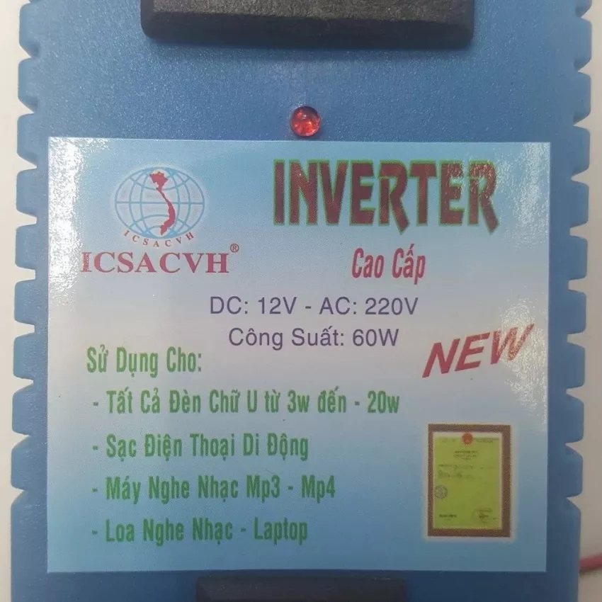 Bộ Đảo Điện 12V Ra 22OV Công Suất 60w