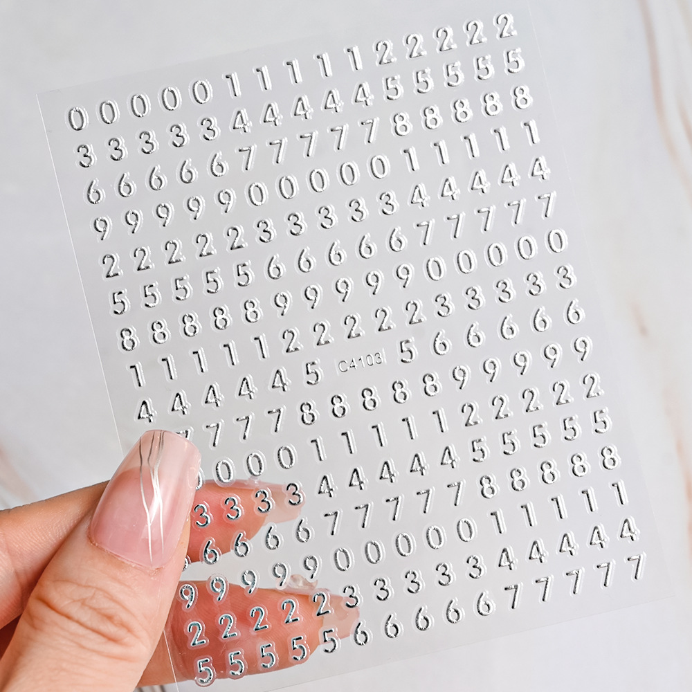 Sticker nails 3d | hình dán móng tay số c4103