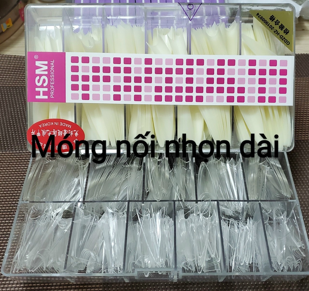 Móng Nối Típ Nhọn dài  HSM - Móng ôm phom chuẩn