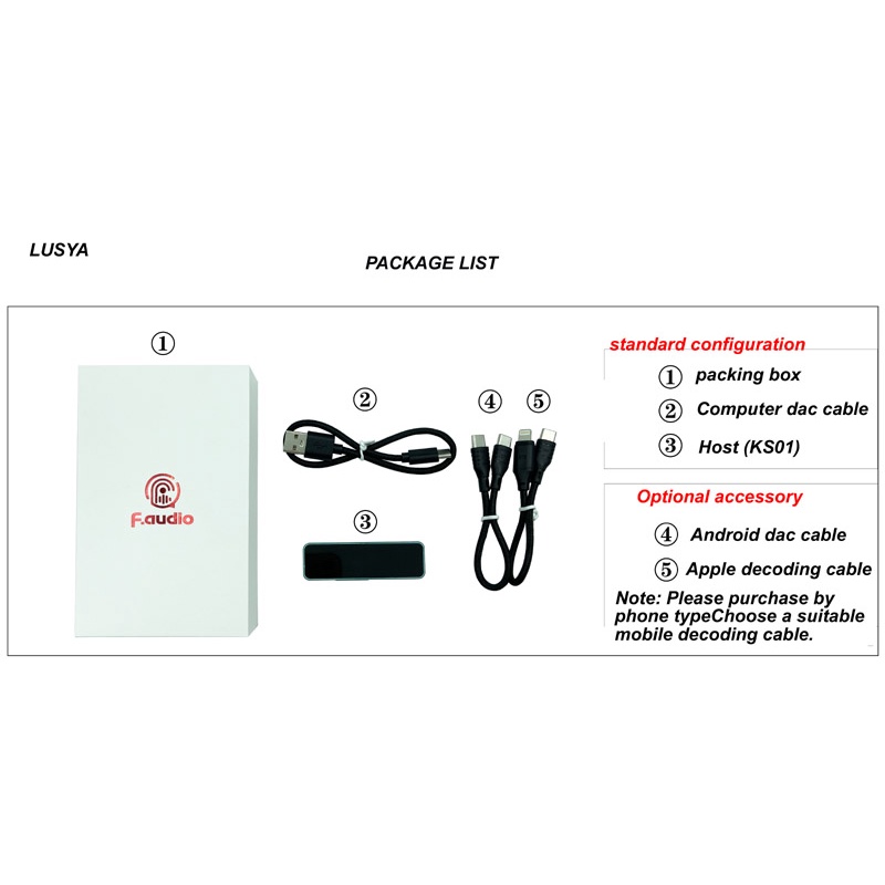 F. âm thanh KS01 es9038q2m + xmos Xách Tay USB giải mã Bộ khuếch đại tai nghe es9063q với màn hình hiển thị OLED 32bit/768kHz dsd512