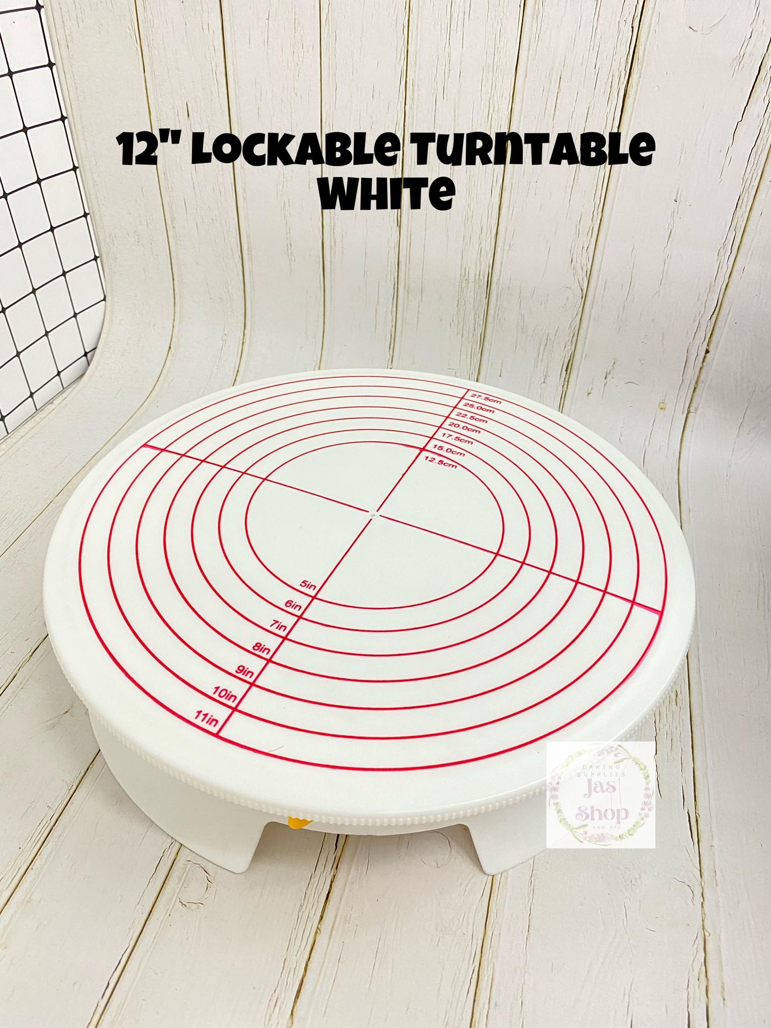 12 inches Lockable Turntable Heavy Duty Turntable with Locking Brake Cake Stand Lazada PH