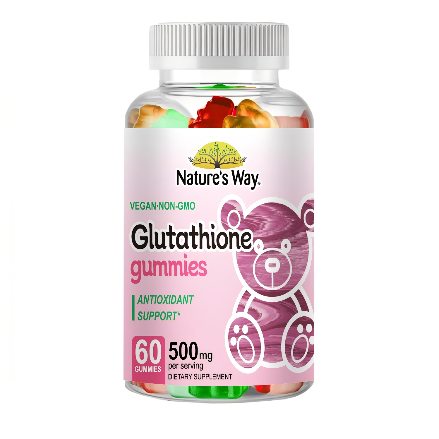 nature's way glutathione Nature'sWay Glutathione gummies 60Gummies 500 mg per serving. Dietary  supplement.Antioxidant support