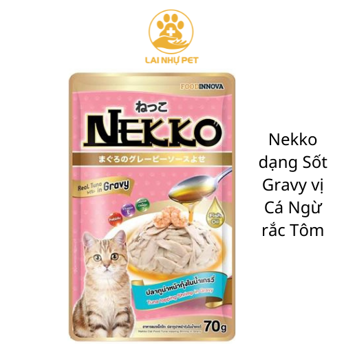 Pate mèo nekko gravy 70g - lai nhự pet