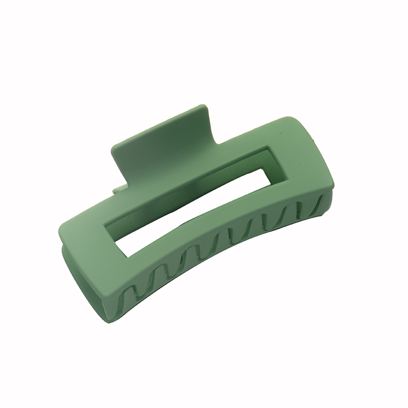 Large Matte Rectangular Solid Color Hairpin Women's Korean Elegant Simple Versatile Disc Hair Shark Clip Hair Accessories