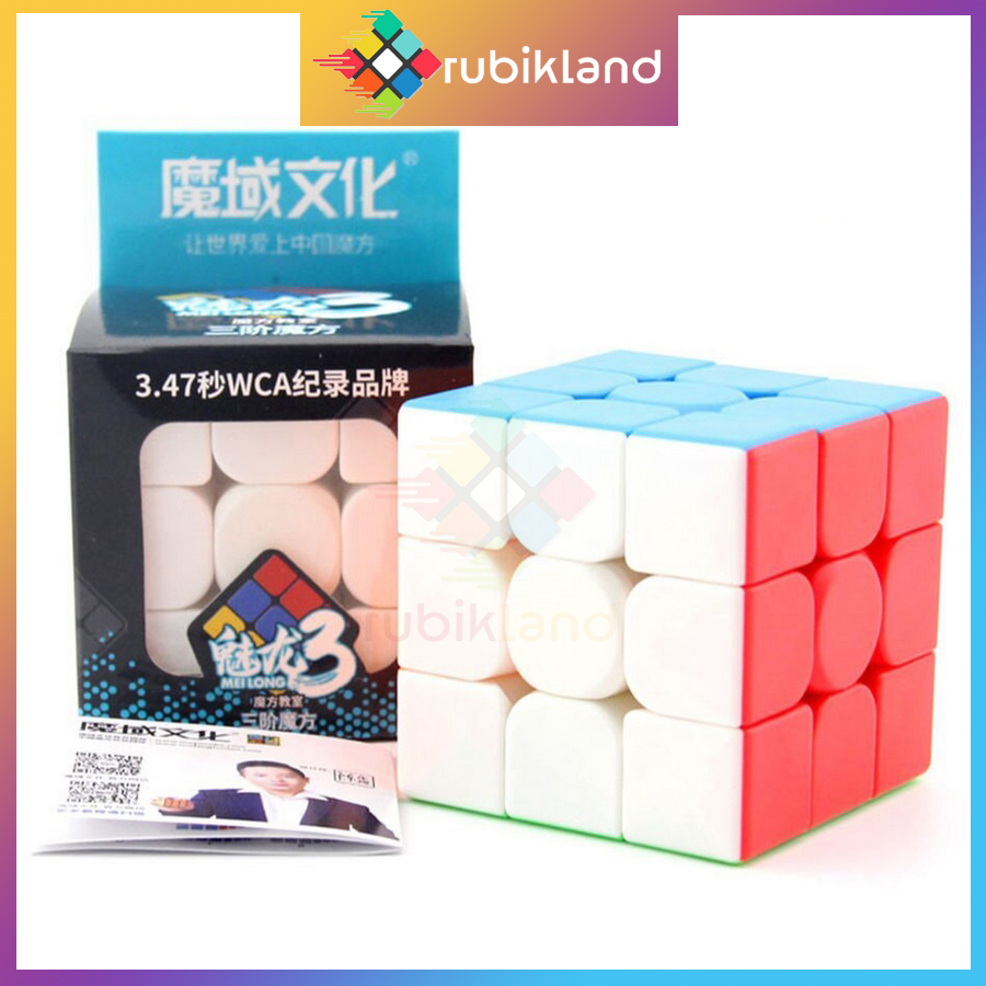 Rubik 3x3 MoYu MeiLong 3 MFJS Rubic 3 Tầng Stickerless Đồ Chơi Trí Tuệ Trẻ Em Khối Lập Phương