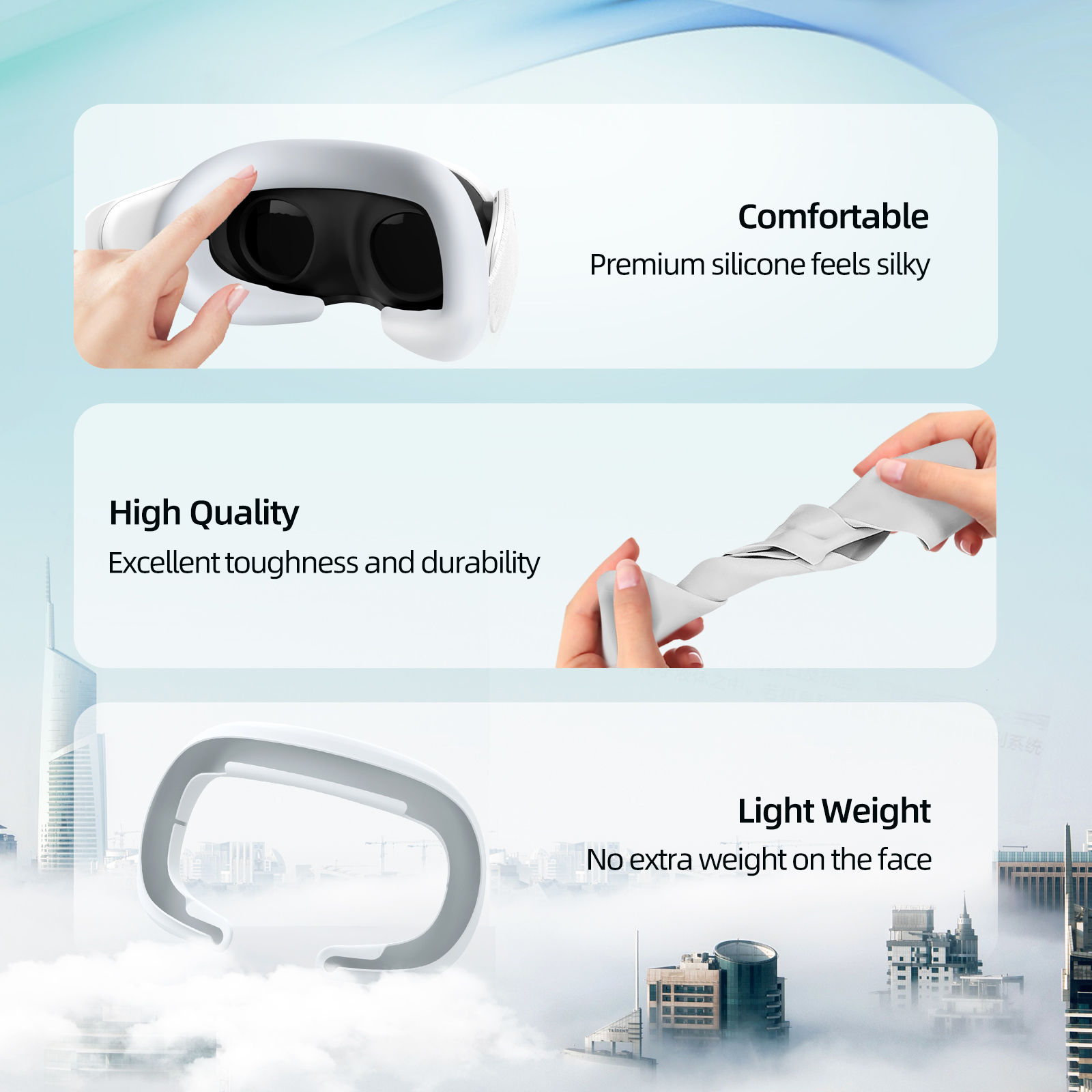 【Innovative】 Cover for 3 Headset Interface VR Accessories.