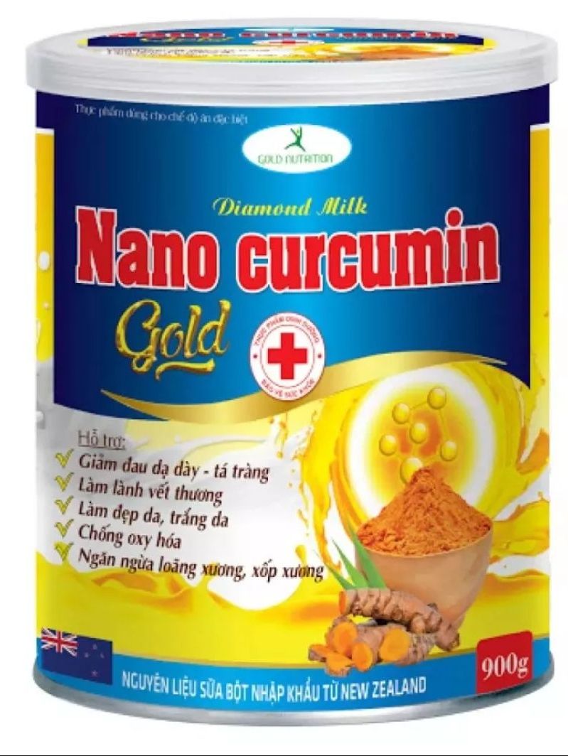 (Combo 2hộp 900g) Sữa nghệ Nano Curcumin Gold.Date 2027