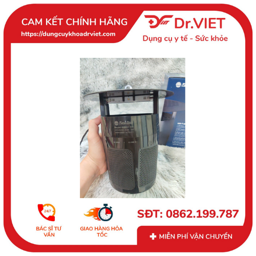 Đèn bắt muỗi Rạng Đông thông minh DBM01 5W[Chính hãng] - không gây tiếng nổ, không tạo mùi khét.