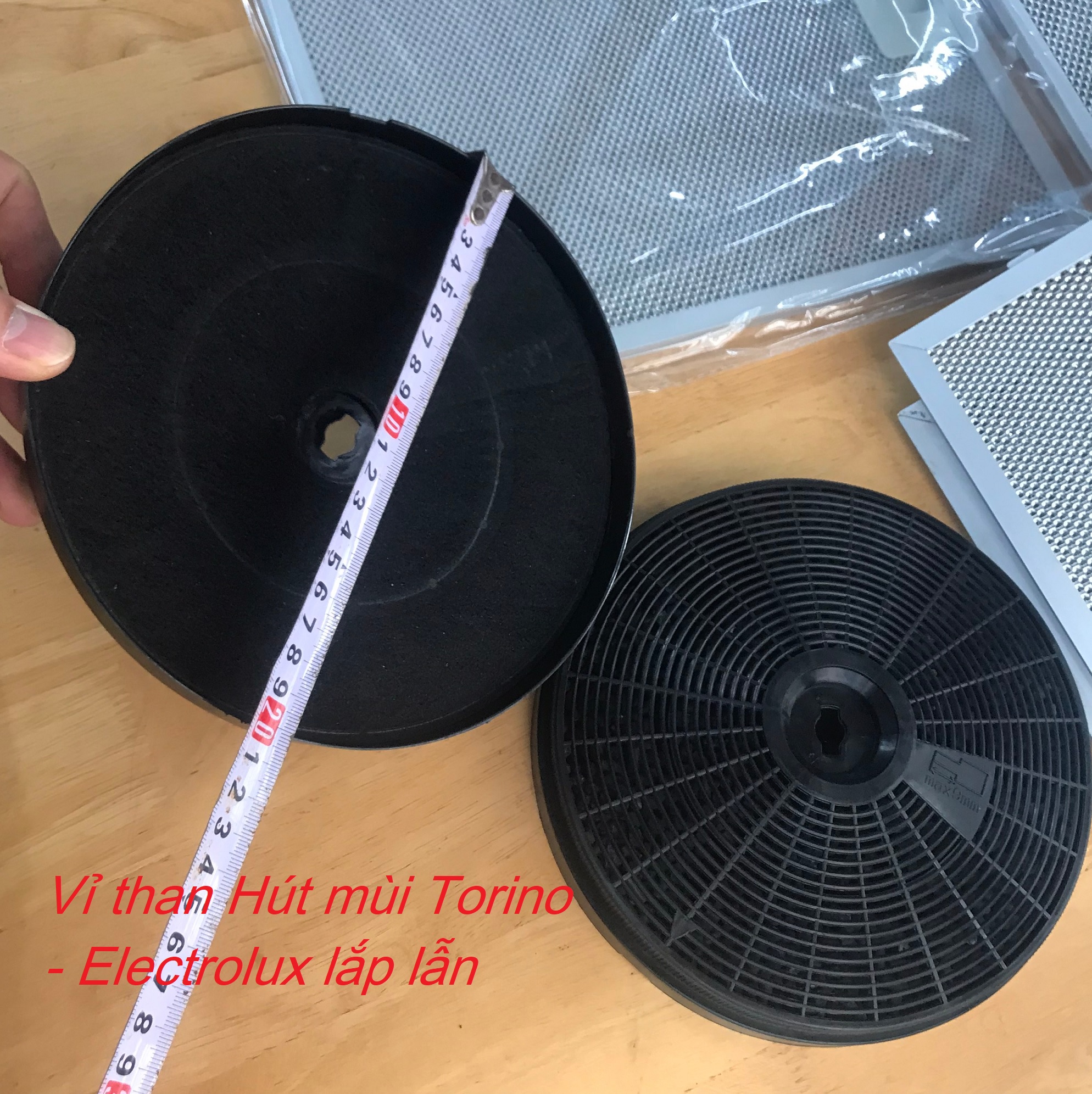 Bộ 2 vỉ than hoạt tính máy hút mùi Torino