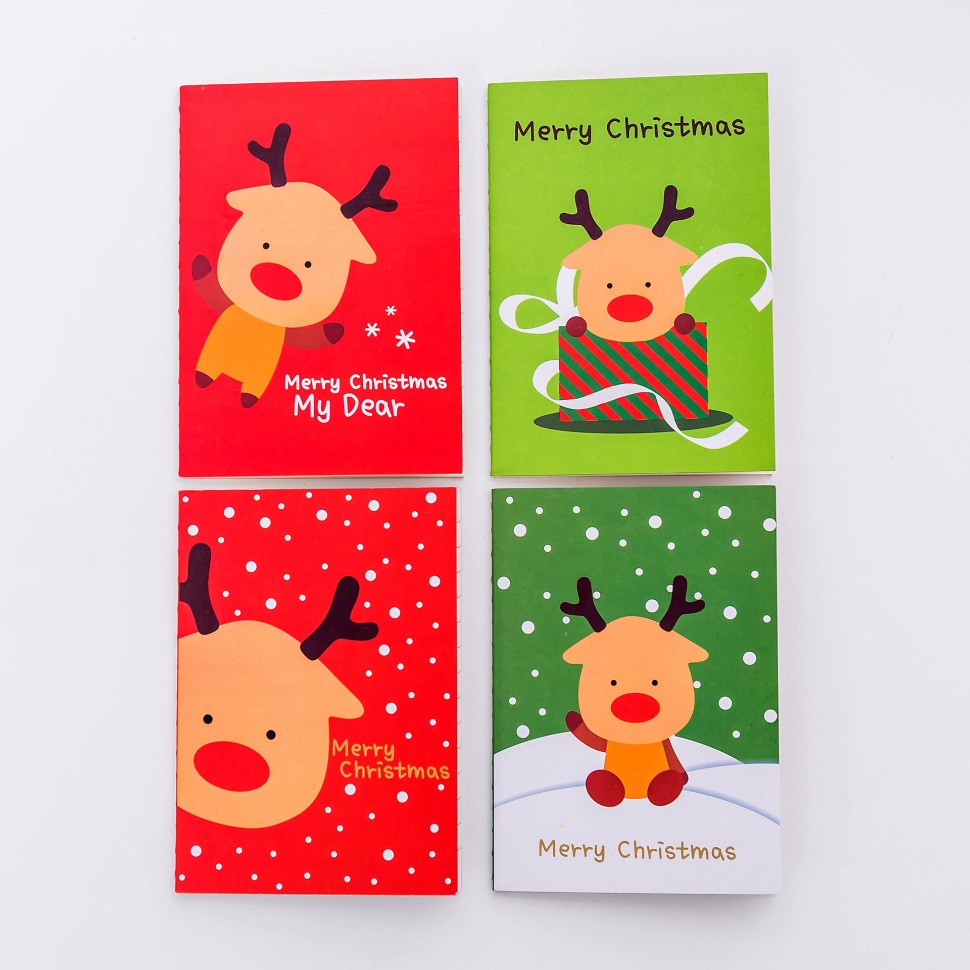 Christmas Notebook Santa Claus Notebook Elk Tree Notebook School Student Notebook Child Prize Notebook Korea Stationery Notebook