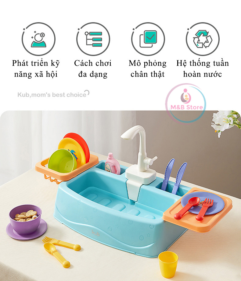 Bồn Rửa Chén Bát, Nước Tự Động - KUB, Mô Phỏng Chân Thật
