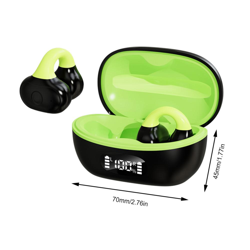 Dẫn truyền âm thanh qua xương Tai nghe nhét tai không dây với Mic Bluetooth tương thích Tai nghe không dây kỹ thuật số sạc trường hợp cho điện thoại thông minh