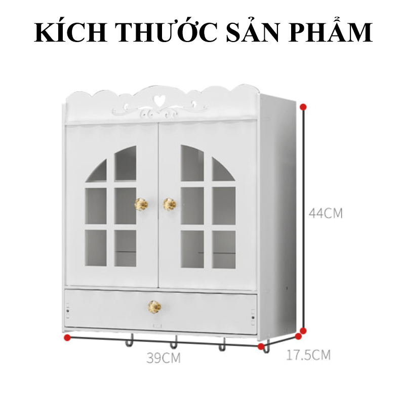 Tủ treo nhà tắm 3 tầng HD00005