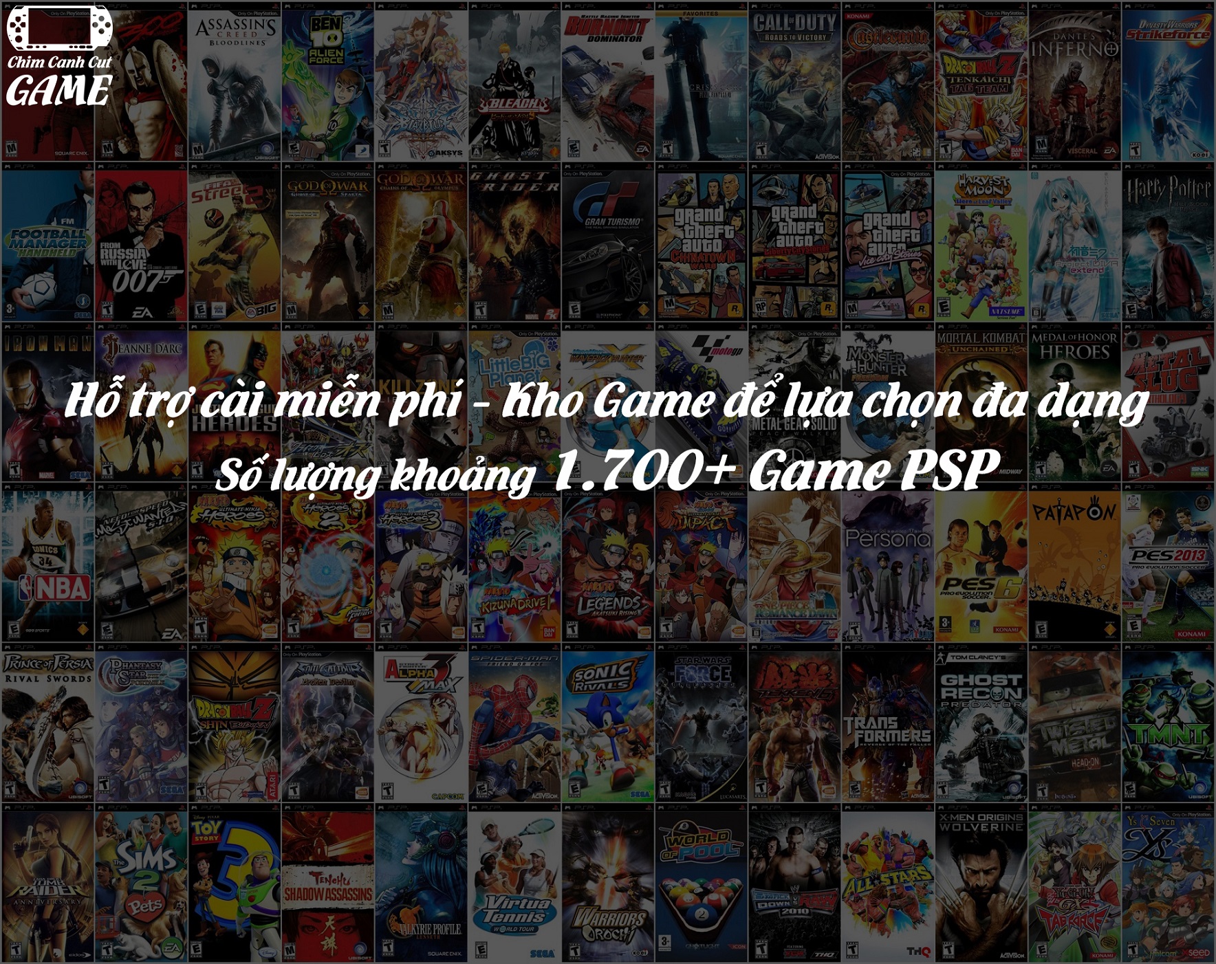 [CHÍNH HÃNG] Máy chơi Game Sony PSP 3000 (Miễn phí cài Game, Phụ kiện đầy đủ)