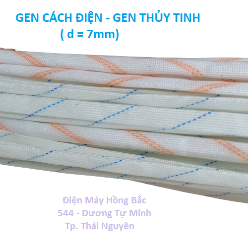 Gen cách điện sợi thủy tinh - 10 ống gen cách điện phi 7mm