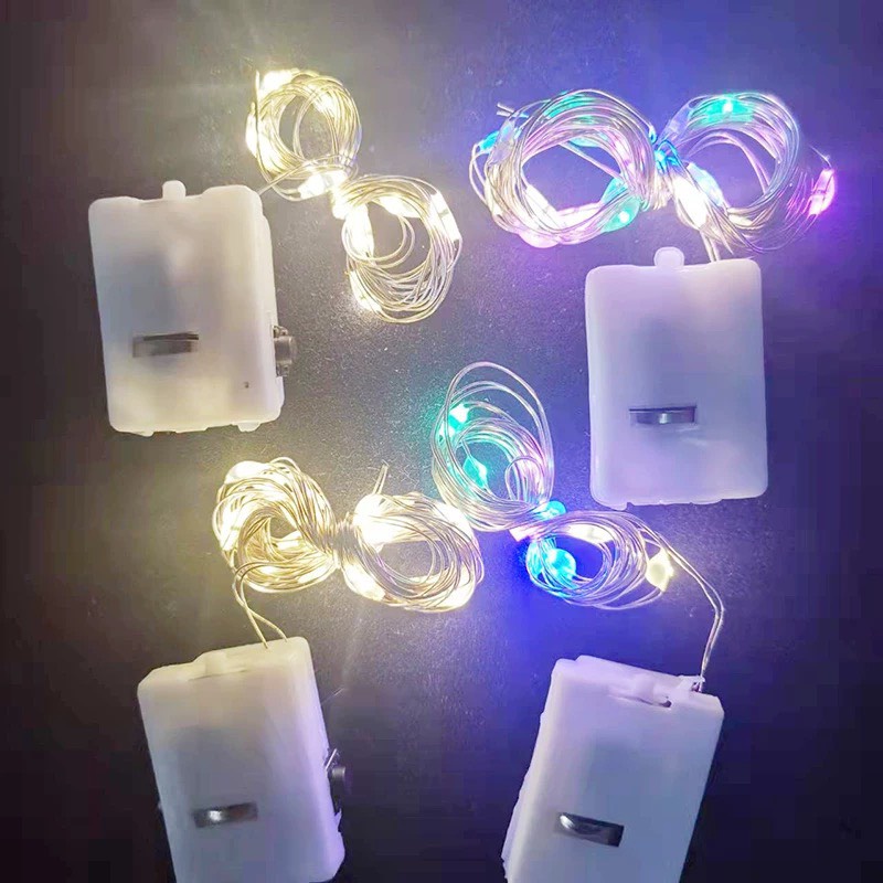 Dây đèn Led dùng pin ,dây đèn đom đóm - Loại Vuông