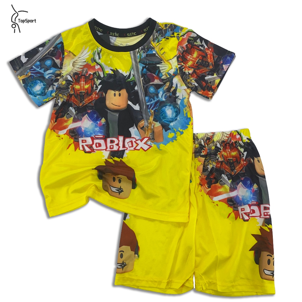 TopSport Kid's Roblox Anime Print Boys DryFit Terno Set For Sport Gym  Running Outdoor