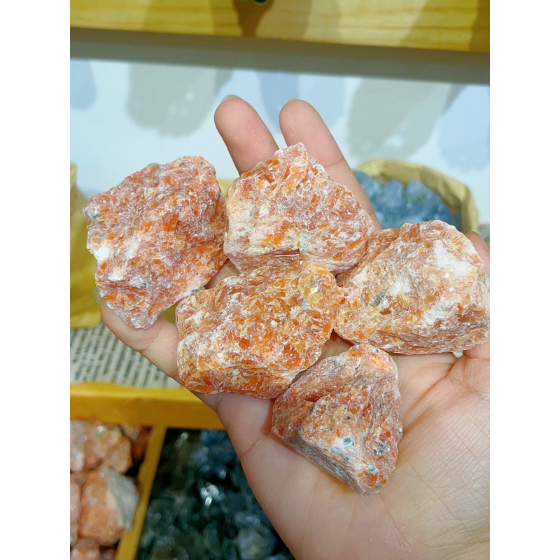 Đá Năng Lượng Sunstone chưa qua chế tác, Đá Thô, Đá Mặt Trời