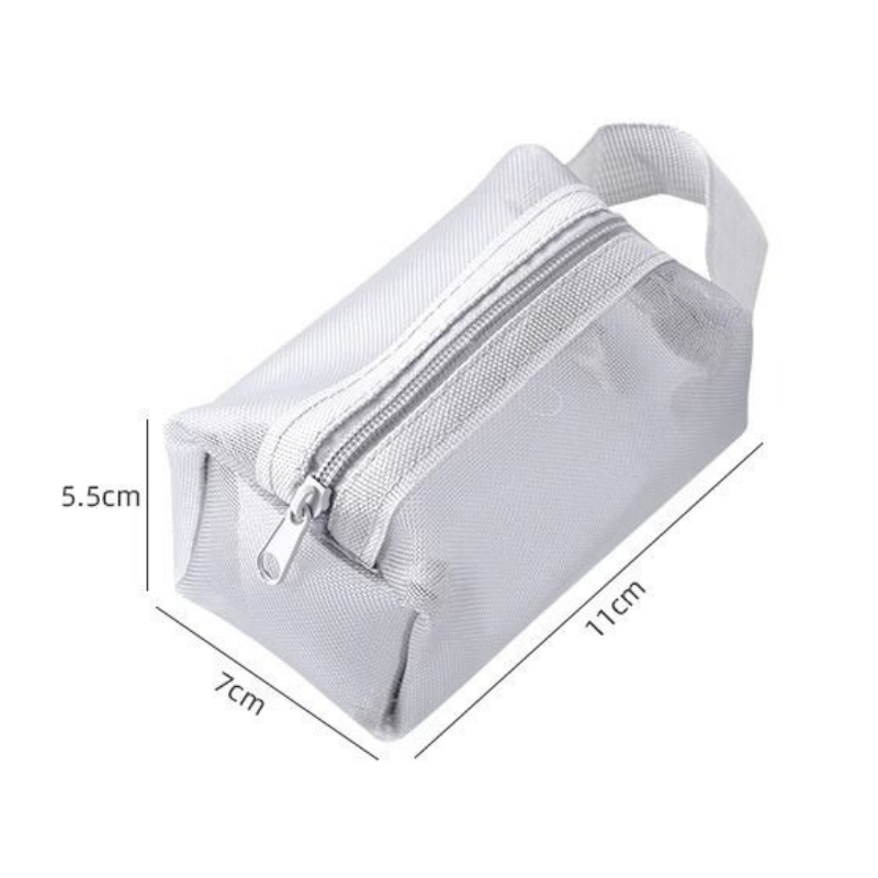 Mesh Storage Bag Portable Cosmetic Bag Key Organizer Bag Mesh Pouch