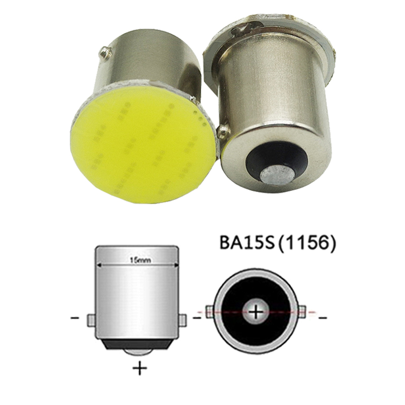 10/1pcs 1156  COB 12LED BA15S Led turn signal Car Interior Light Natuo. 