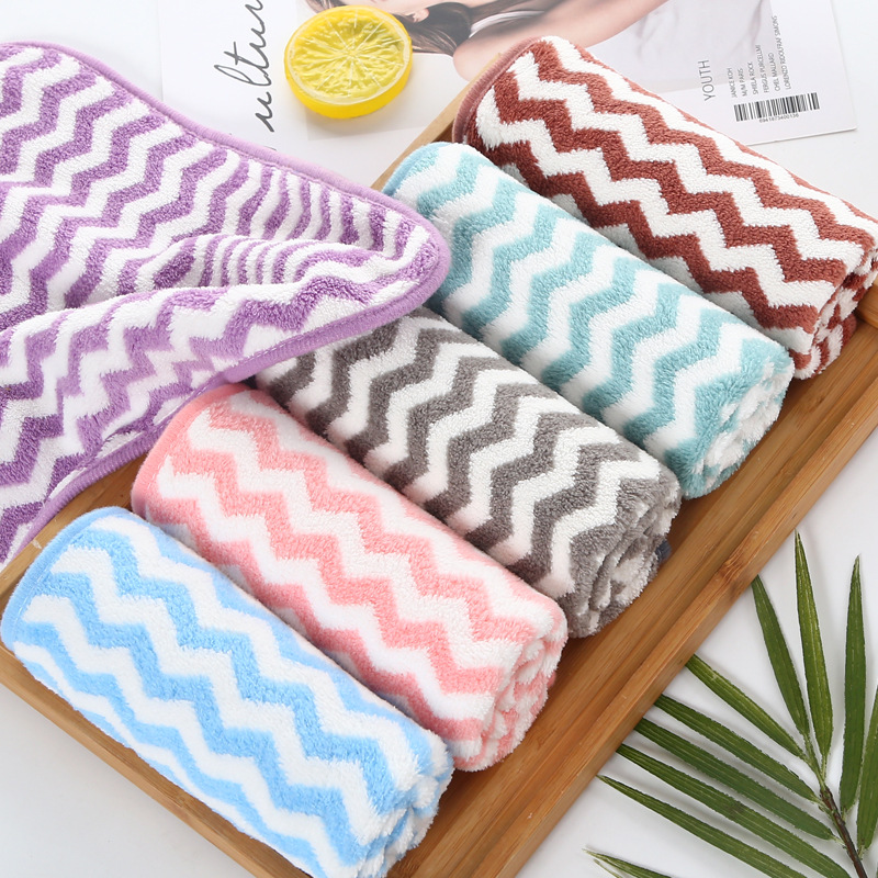 BỘ 10 KHĂN MẶT HÀN QUỐC KẺ SỌC 25CM*50CM