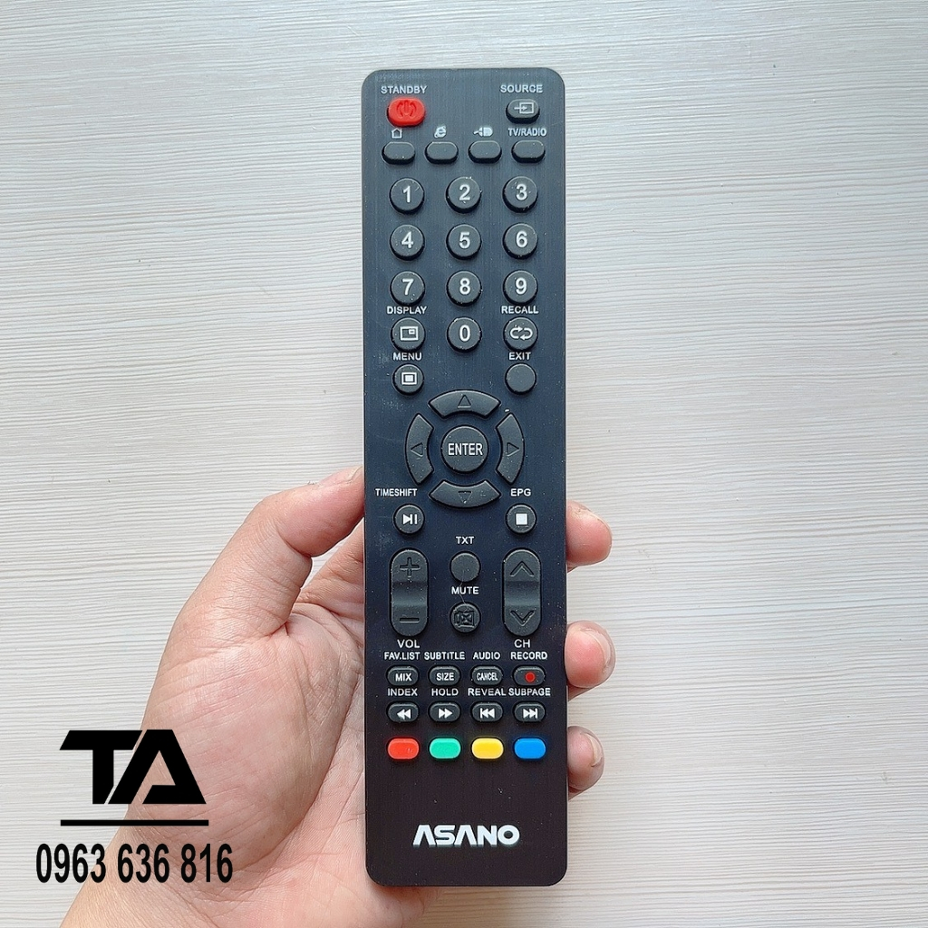 Điều Khiển Tivi Asano - Remote Tivi Asano Mới