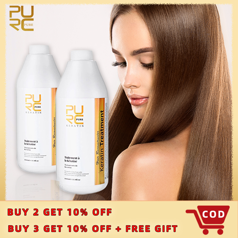 PURC Keratin Serum Hair Treatment 12% 8% 5% Brazilian Straightener Cream  1000ml Smoothing Dry frizzy Hair Care For Damage Deep Curly Scalp Care |  Lazada Singapore