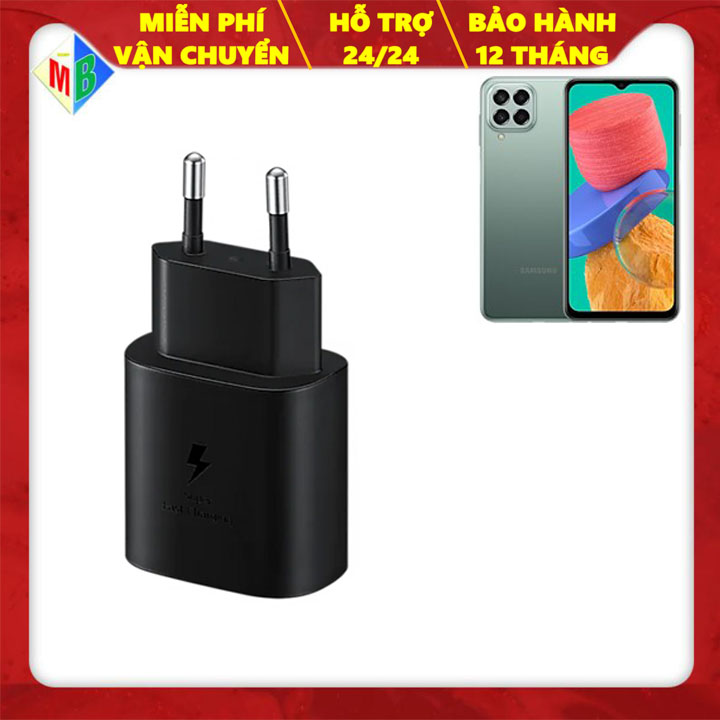 Cóc sạc nhanh đen 25w samsung m33 5g