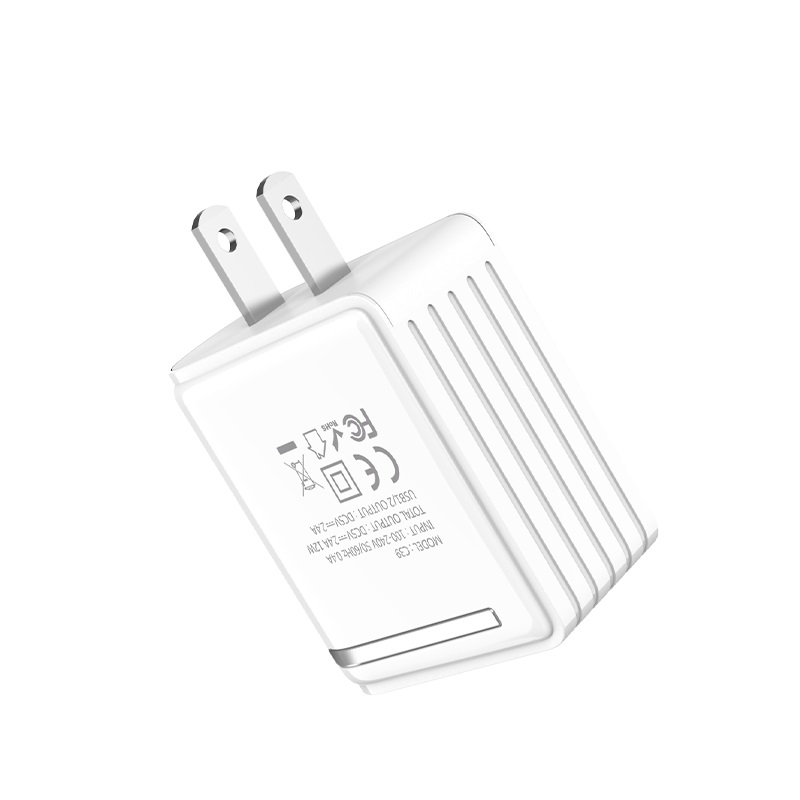 Cóc Sạc Nhanh 2 Cổng Usb 12W 2.4A Hoco C39