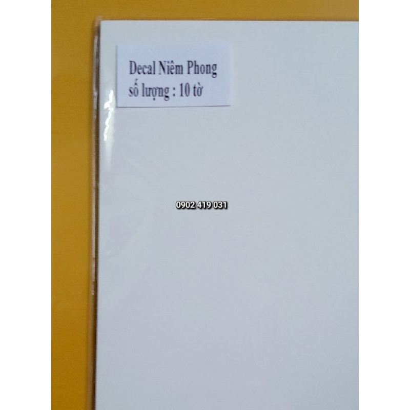 Giấy decal niêm phong dùng in tem vỡ, tem bể, dán tem niêm phong, tem bảo hành.