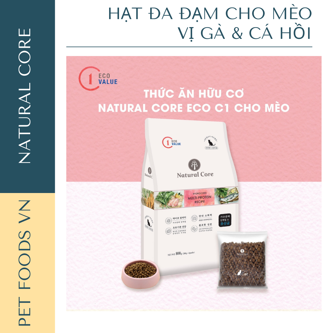 Hạt đa đạm cho mèo NATURAL CORE ECO C1