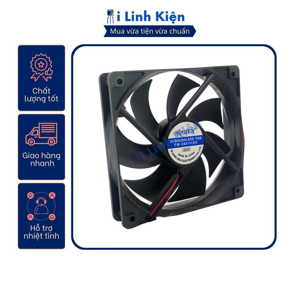 Quạt tản nhiệt 24V đầy đủ các kích thước