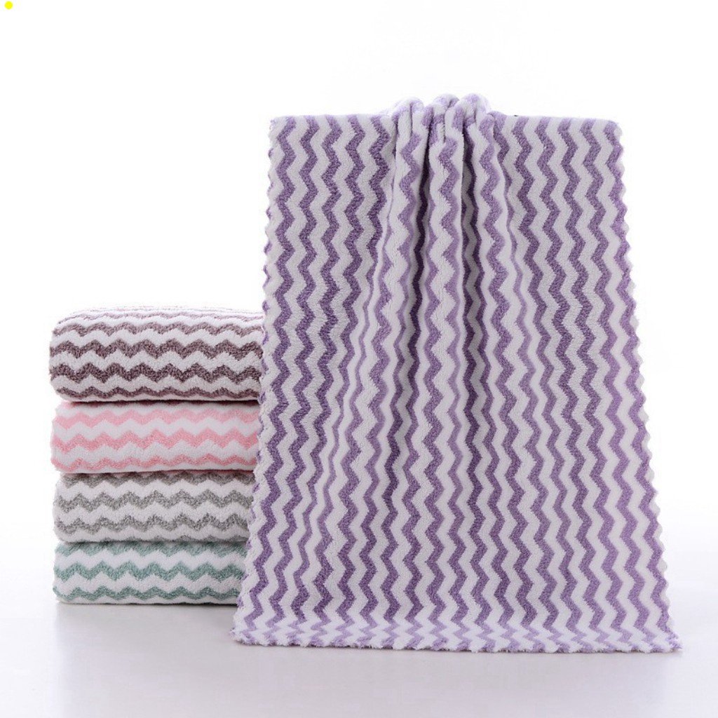 (Hỏa Tốc HCM)Khăn Mặt Lông Cừu Hàn Quốc 50x30cm Siêu Thấm Hút ( Màu Ngẫu Nhiên )