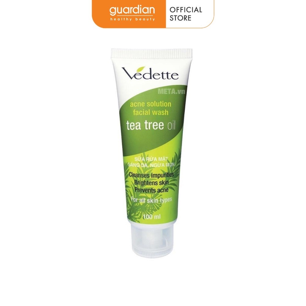 Sữa Rửa Mặt Ngừa Mụn Tràm Trà Vedette 100Ml