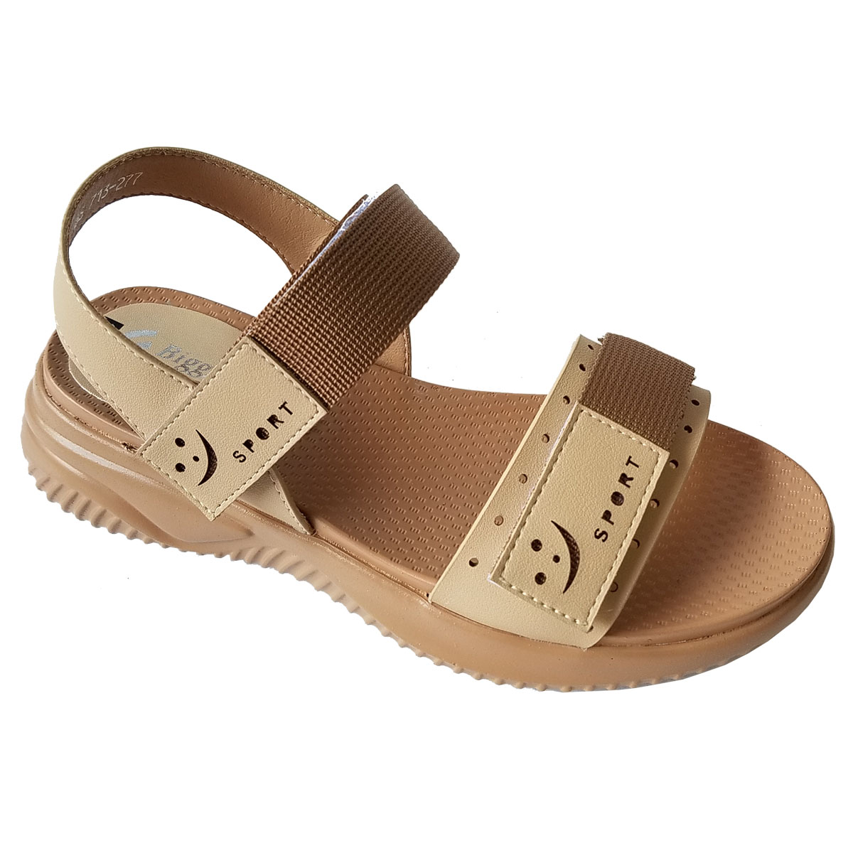 Giày sandal nữ da bò thật BIGBEN cao 4,5cm SDN85