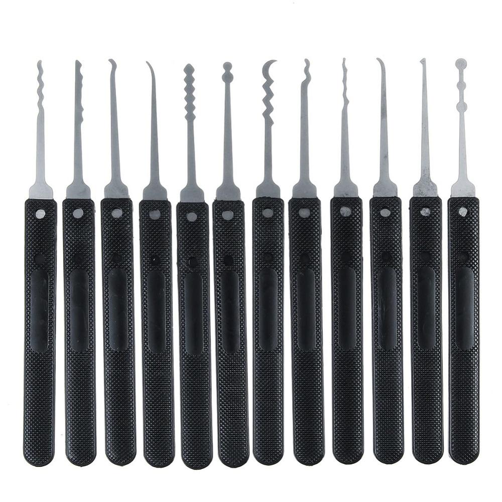 1 Set Locksmith Tools Transparent Practice Lock Pick Set Multifunctional Practice Unlocking Tools Steel for Padlock Hardware for Hand Tools