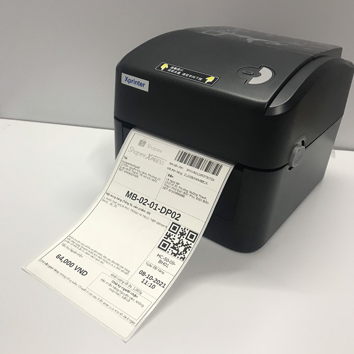 Máy in đơn hàng TMĐT, in phiếu giao hàng tem nhãn vận chuyển, mã vạch Minicode Xprinter XP-420B