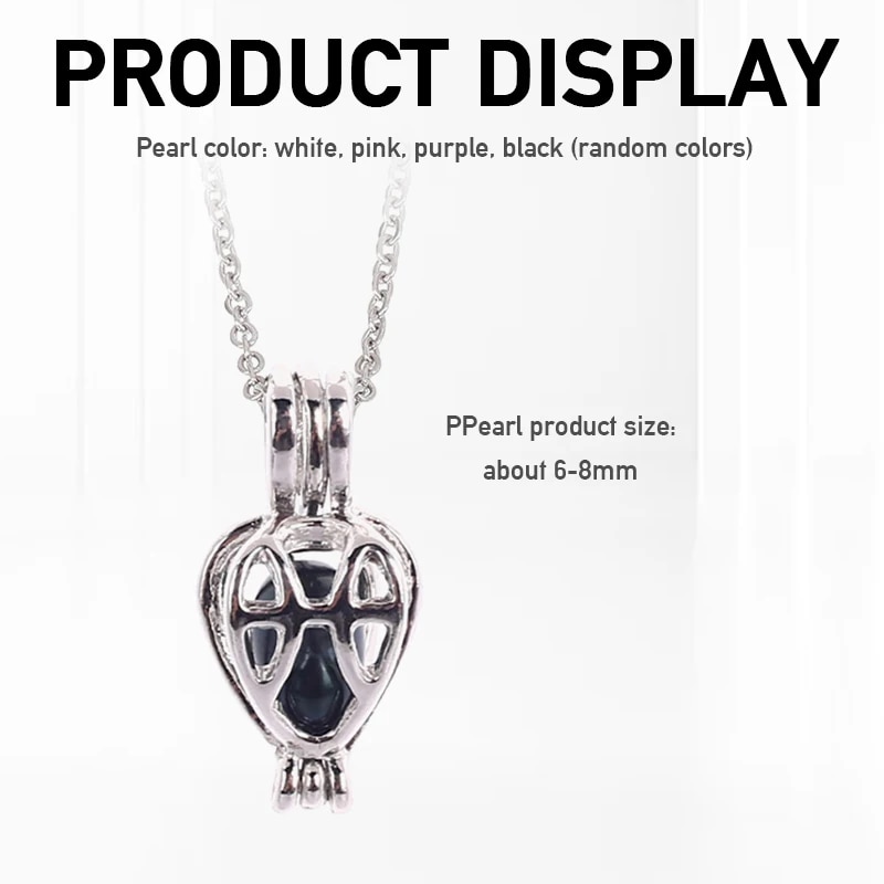 Fashion Popular Natural Oyster Wish Pearl Pendant Necklace Charm Necklace Gift Box Women Jewelry Gift Lucky DIY Gift Set Jewelry. 