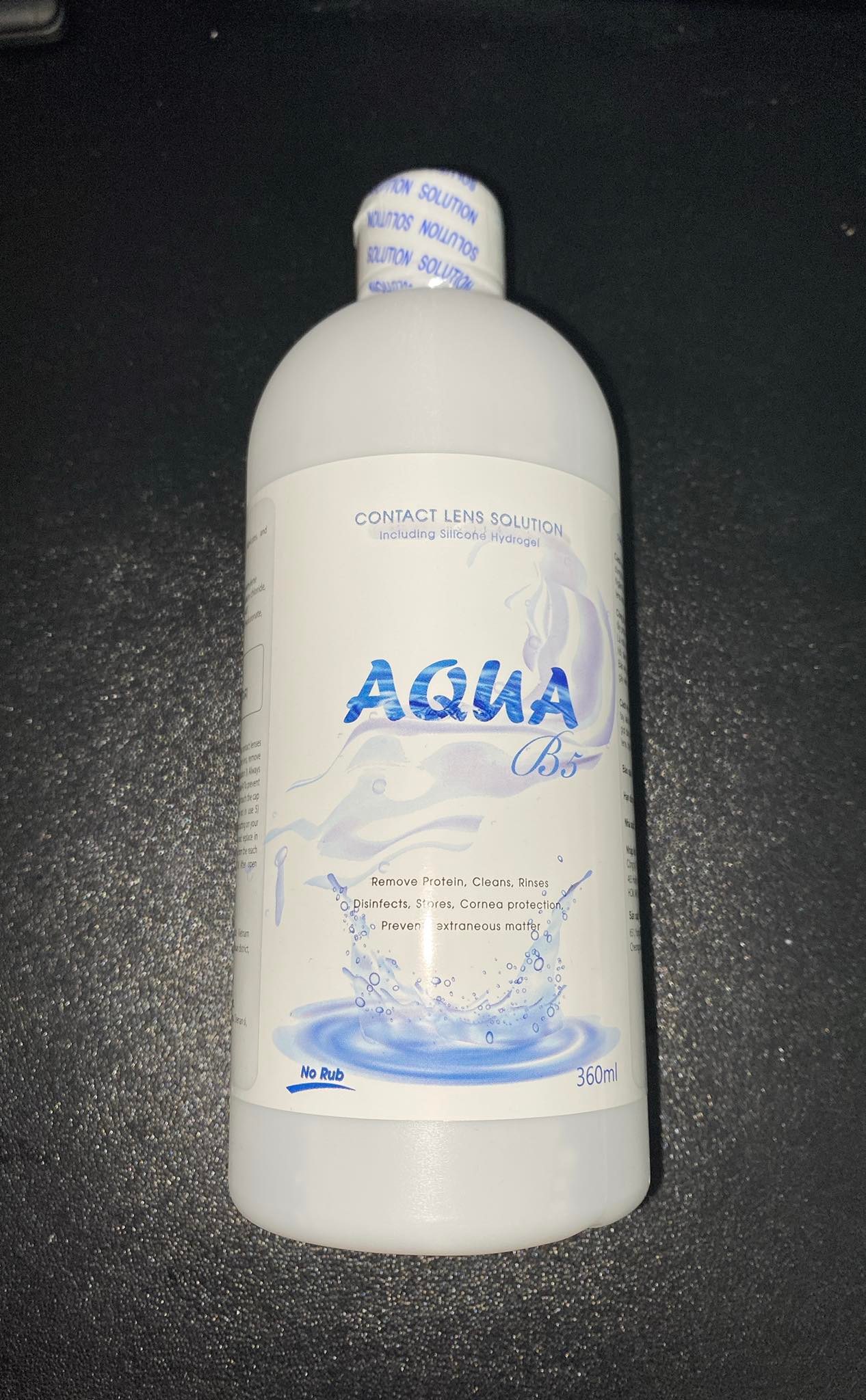 [HCM]Nước ngâm lens chai lớn 360ml