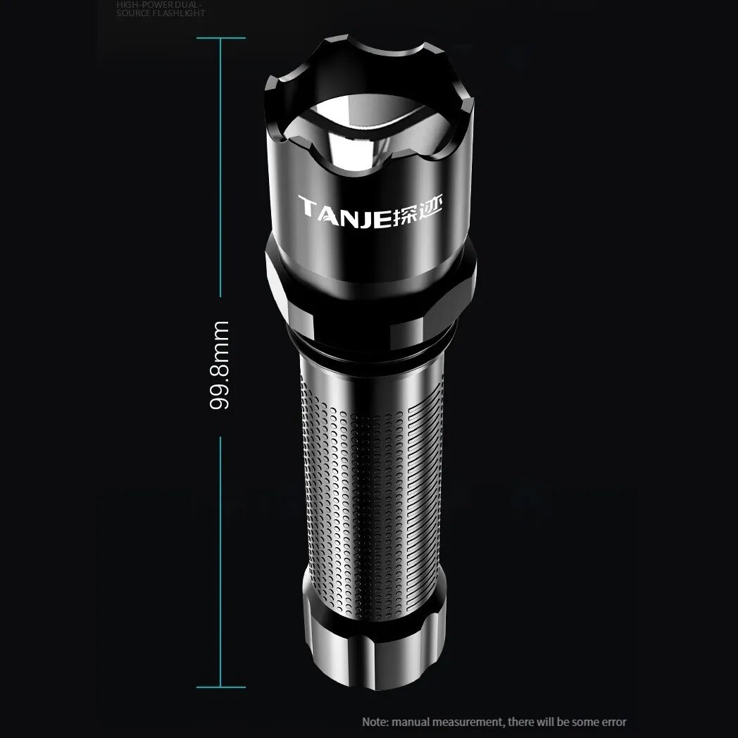 lwrpv109tcp3 Mini LED Flashlight USB Charging Light High Power Tactical Mode Flashlight Waterproof Outdoor Camping Emergency Flashlight