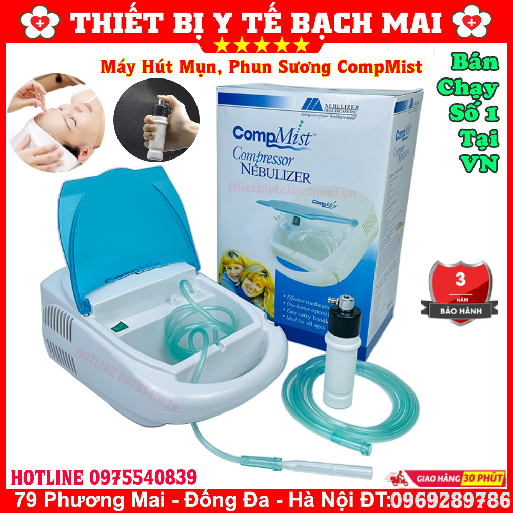 MÁY HÚT MỤN PHUN SƯƠNG COMPMIST (trắng)