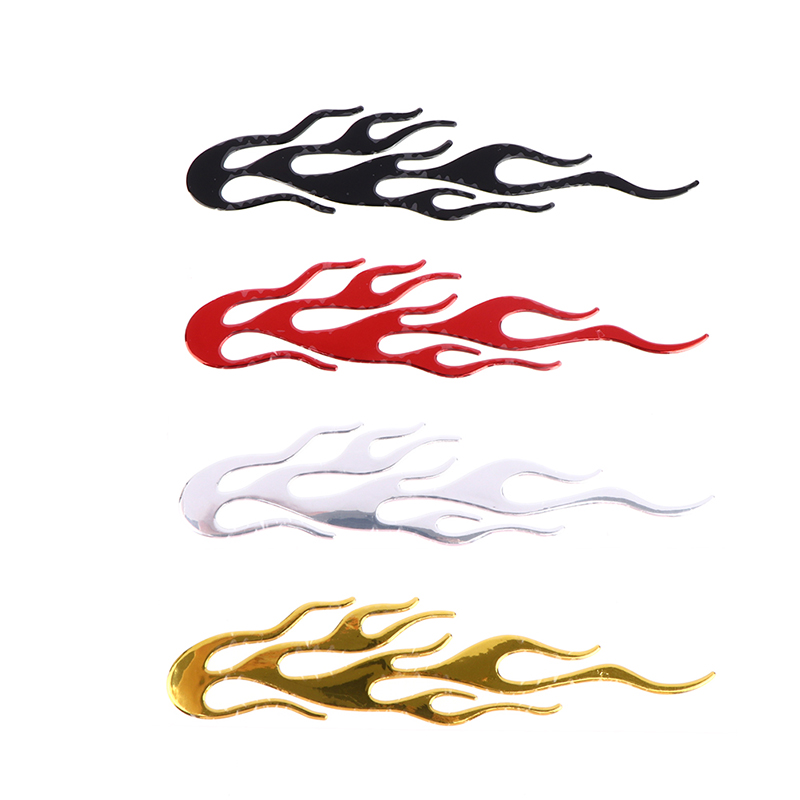 [Chandrae] Miếng dán phản quang lửa 3D xe máy xe hơi đề can Vinyl Phản Quang 20x4cm