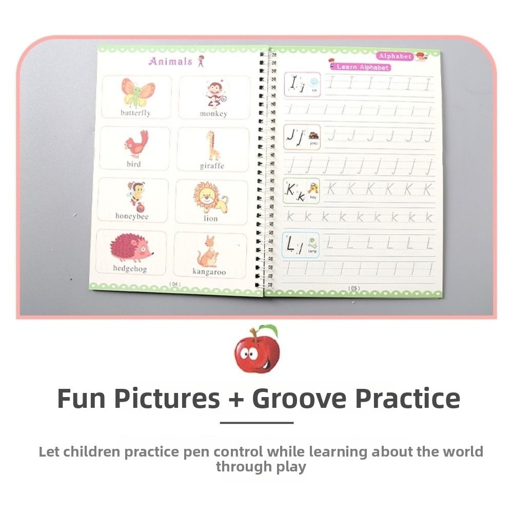 Magic Grooved Writing Practice High Quality Reusable Magic Grooved Writing Practice Alphabet Math ...