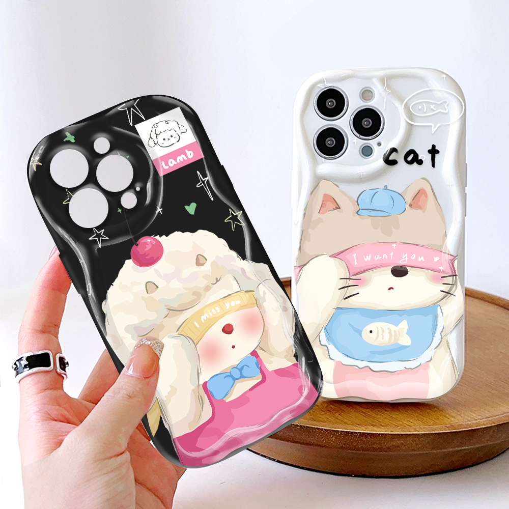 UCUC%20for%20Redmi%20Note%2014%20Note%2014%20Pro%20Note%2014%20Pro%20Plus%205G%20Xiaomi%20Poco%20X7%205G%20Back%20Cover%20Plush%20Toys%20Cream%20Texture%20Wavy%20Edge%20Soft%20Silicone%20Phone%20Case%20-%20Image%204