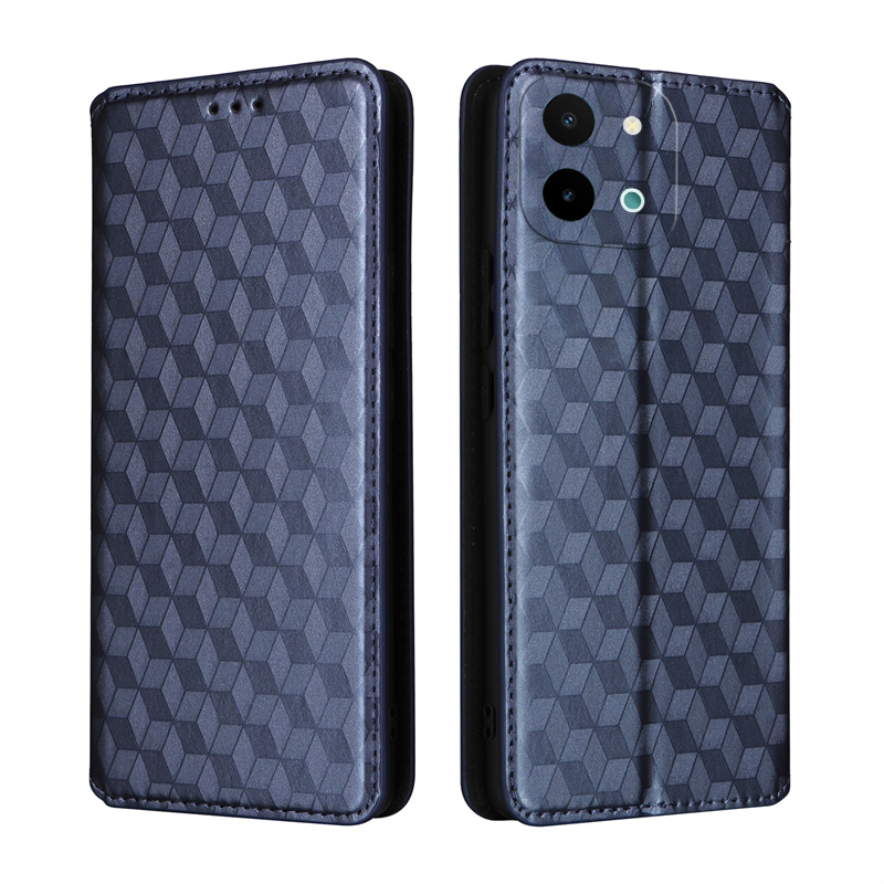 Phone%20Cover%20Fo%20Vivo%20Y28%20Flip%20Case%20Diamond%20texture%20Wallet%20Card%20Slot%20Soft%20Silicone%20External%20Leather%20Stand%20Holder%20Flip%20Cover%20for%20Vivo%20Y28%204G%20case%20-%20Image%202