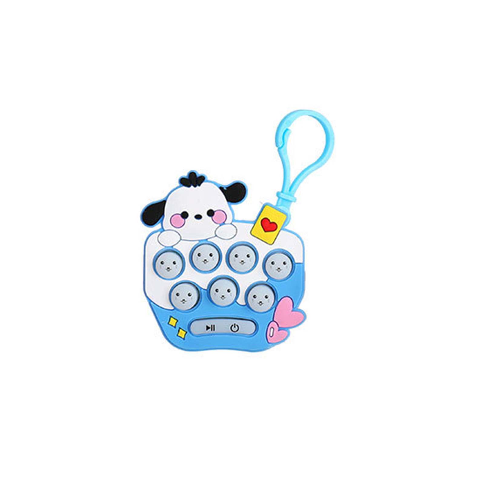 Interesting Push Bubble Toy Cartoon Animal Push Bubble Game Light-up Push Bubble Game Handheld Sensory Fidget Toy for Stress Relief Favorite