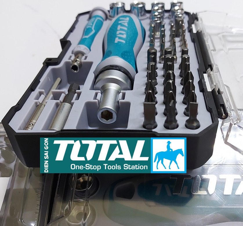 Bộ 55 đầu tuốc nơ vít đa năng Total TACSD30556