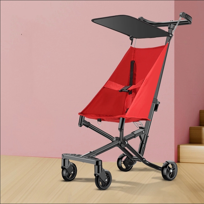 HR1-รถเข็นเด็กพกพา รถเข็นเด็ก รถเข็นเด็กพับได้ ถือขึ้นเครื่องบินได้ น้ำหนักเบาเพียง 2.8 กิโลกรัม น้ำหนักเบา พับเก็บง่าย