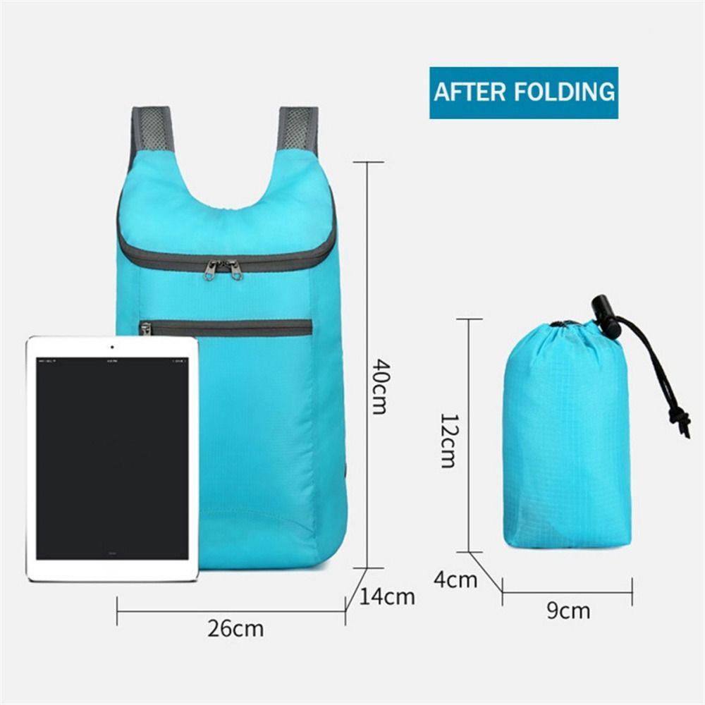 JACQU Waterproof Folding Backpack 15L Ultralight Camping Backpack Sports Backpack Foldable Travel Backpack for Hiking Cycling